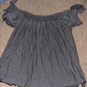 off the shoulder crop top